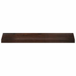 Ablakpárkányok 2 db Sötét Barna 90 x 25 x 2 cm Tömör bükkfa 3