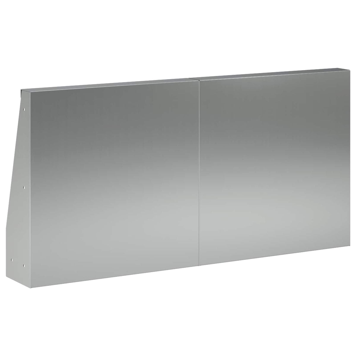 Támfal 4 db 40 x 12 x 40 cm Horganyzott Acél Ezüst 5