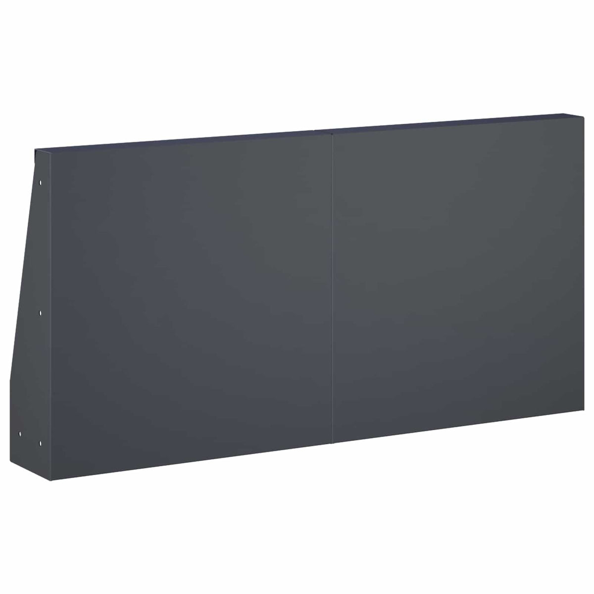 Támfal 6 db 40 x 12 x 40 cm Acél Antracitszürke 5