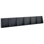 Támfal 6 db 40 x 12 x 50 cm Acél Antracitszürke 2