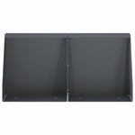 Támfal 6 db 40 x 12 x 50 cm Acél Antracitszürke 3