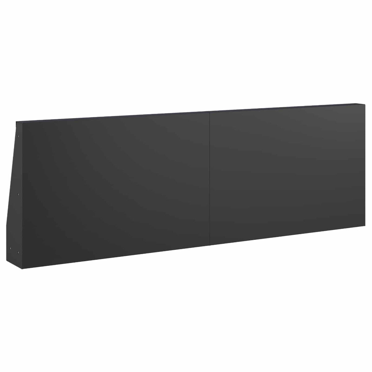 Támfal 6 db 60 x 12 x 50 cm Acél Fekete 5