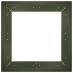 Támfal 4 db 100 x 100 x 30 cm Acél Olajzöld 4