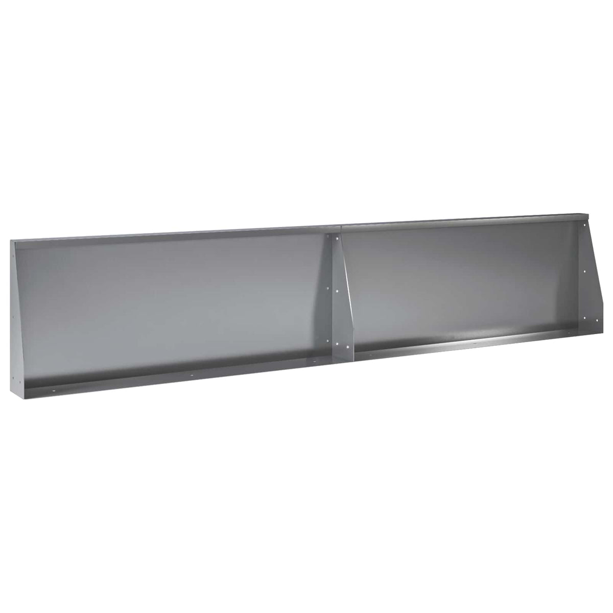 Támfal 6 db 200 x 100 x 40 cm Horganyzott Acél Ezüst 3