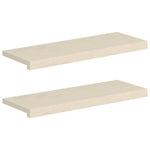 Lépcsőfok 2 db 70 x 25 x 2 cm Fehér Tömör Tölgyfa 2