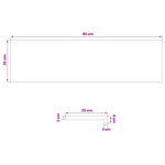 Lépcsőfok 4 db 90 x 25 x 2 cm Sötét Barna Tömör Tölgyfa 8