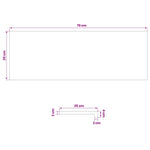 Lépcsőfok 16 db 70 x 25 x 2 cm Barna Tömör Tölgyfa 8