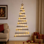 Akasztható karácsonyfa 150 cm 80 LED Meleg fehér 3