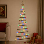 Akasztható karácsonyfa 150 cm 80 LED Többszínű
