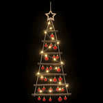 Függő karácsonyfa gömbökkel 90 cm 30 LED Meleg fehér 5
