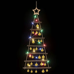 Függő karácsonyfa gömbökkel 90 cm 30 LED Többszínű 5