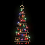 Függő karácsonyfa gömbökkel 90 cm 30 LED Többszínű 5