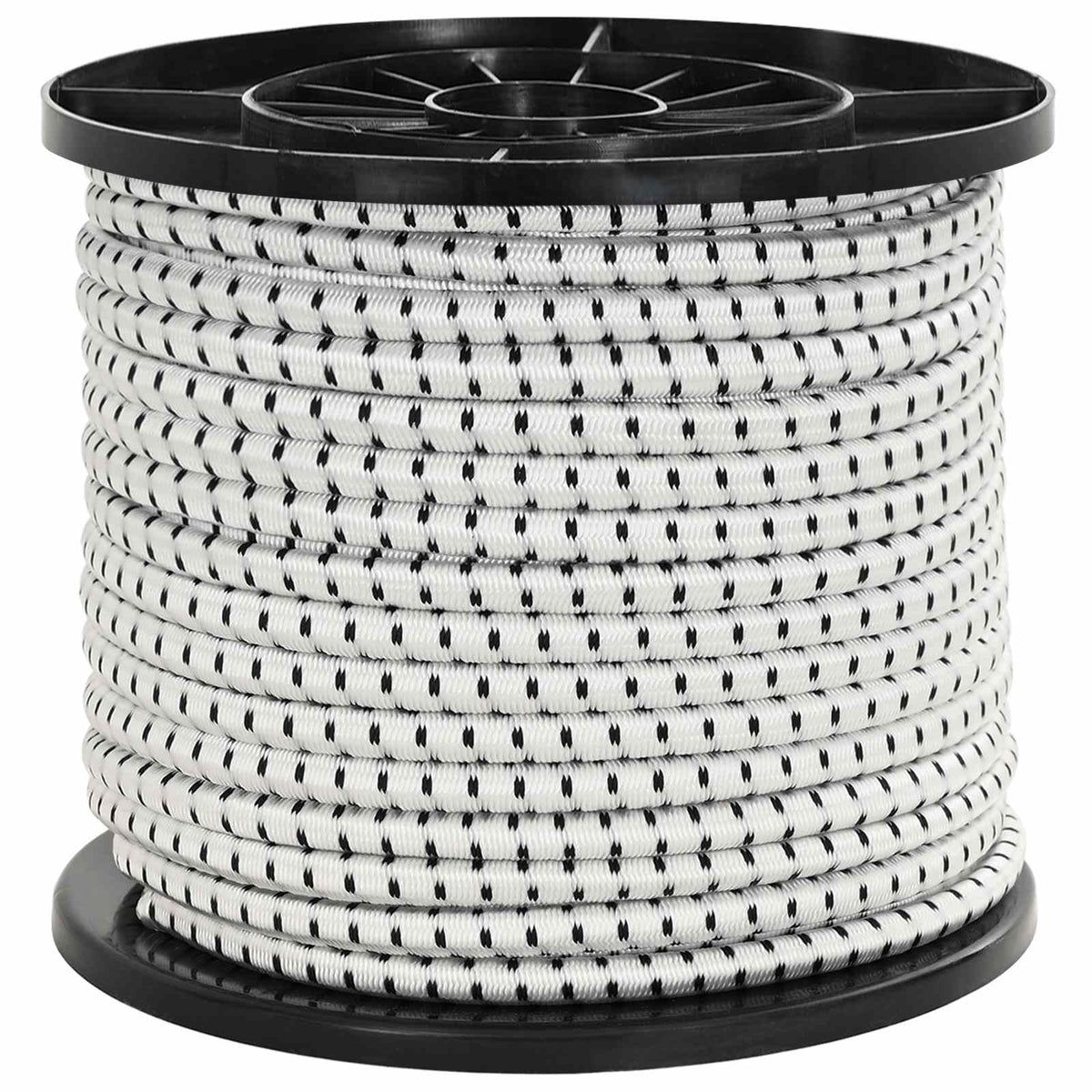Bungee Kötél 10 mm Fekete és Fehér PP és gumi 2