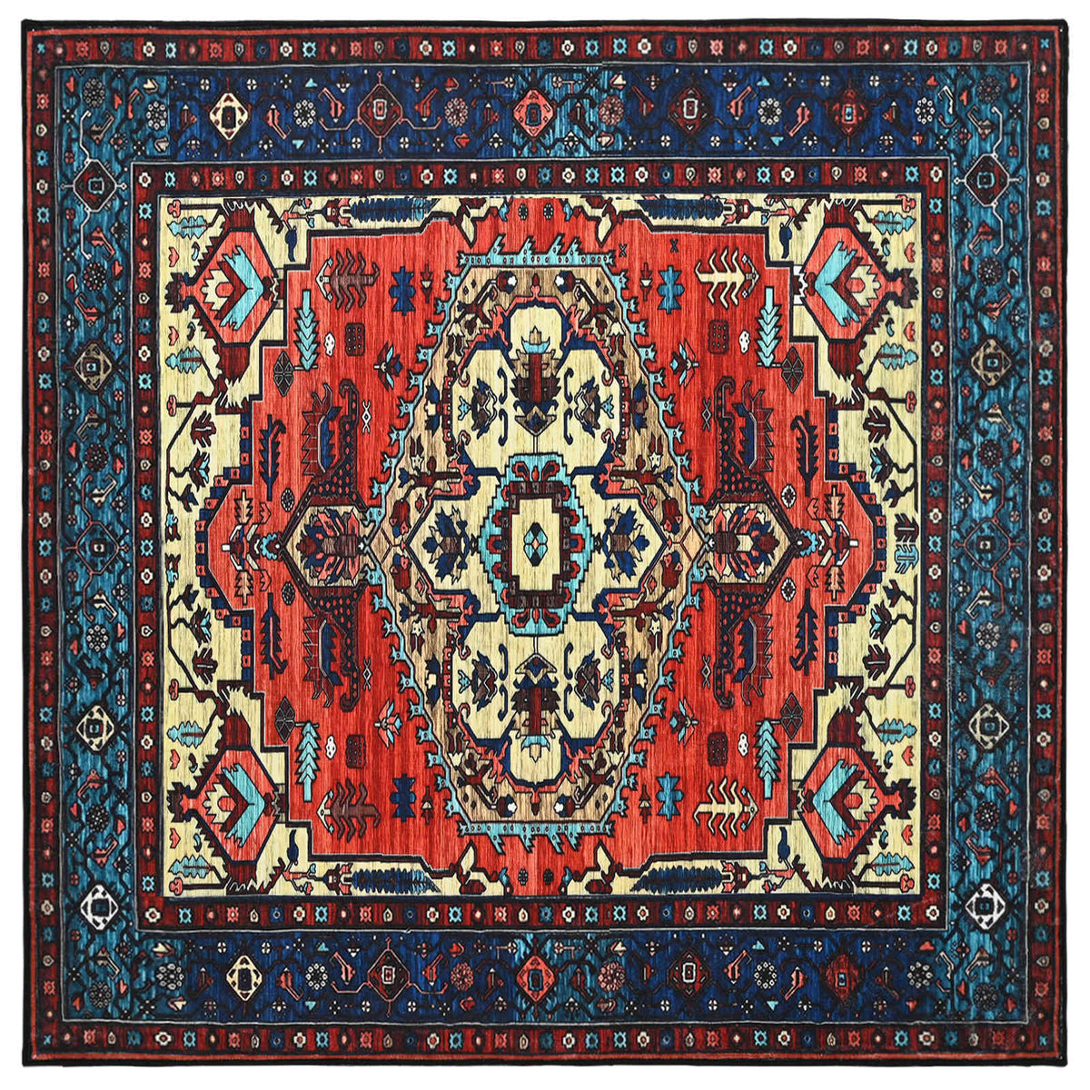 Szőnyeg ORIZ Piros 240 x 240 cm 100% poliészter 2