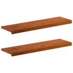 Ablakpárkányok 2 db Barna 100 x 30 x 2 cm Tömör Tölgyfa 2