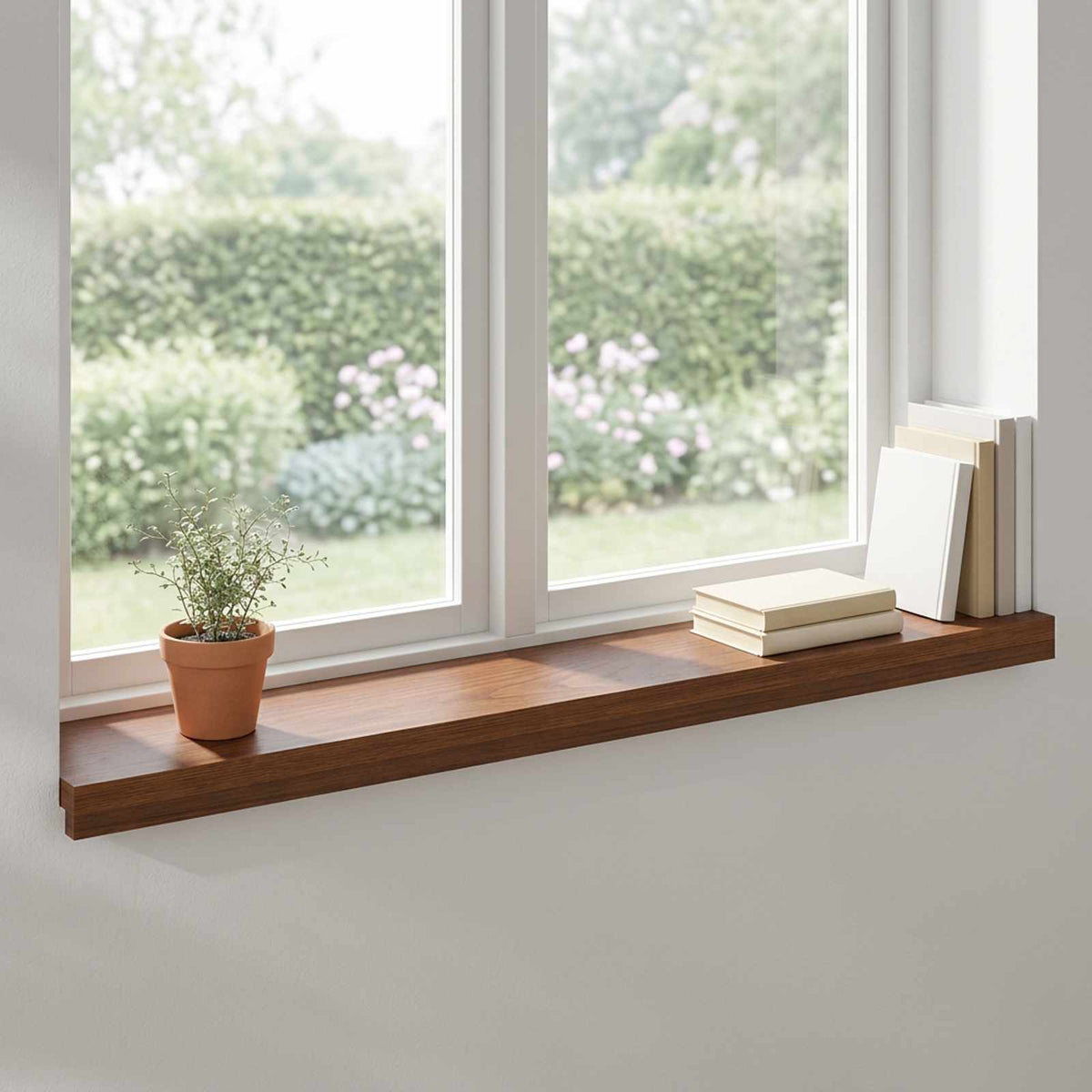 Ablakpárkányok 2 db Sötét Barna 70 x 20 x 2 cm Tömör Tölgyfa