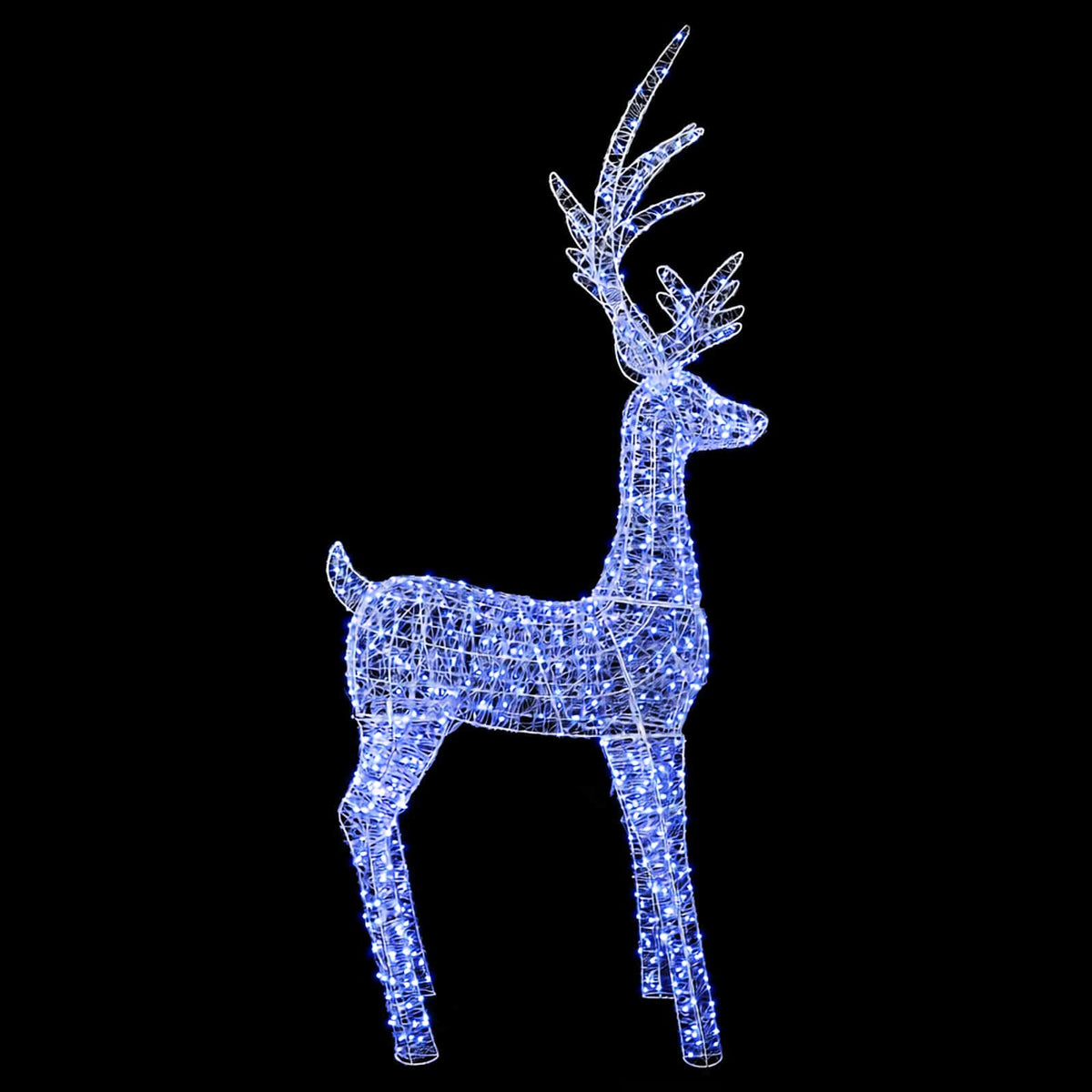 Karácsonyi LED-es rénszarvas világítás 1000 LED Kék 4