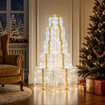 Karácsonyi LED-es világító ajándékdoboz-szett 250 LED 3