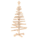 Fából készült Karácsonyfa KOTKA 90 cm Tömör Fenyőfa Természetes 2