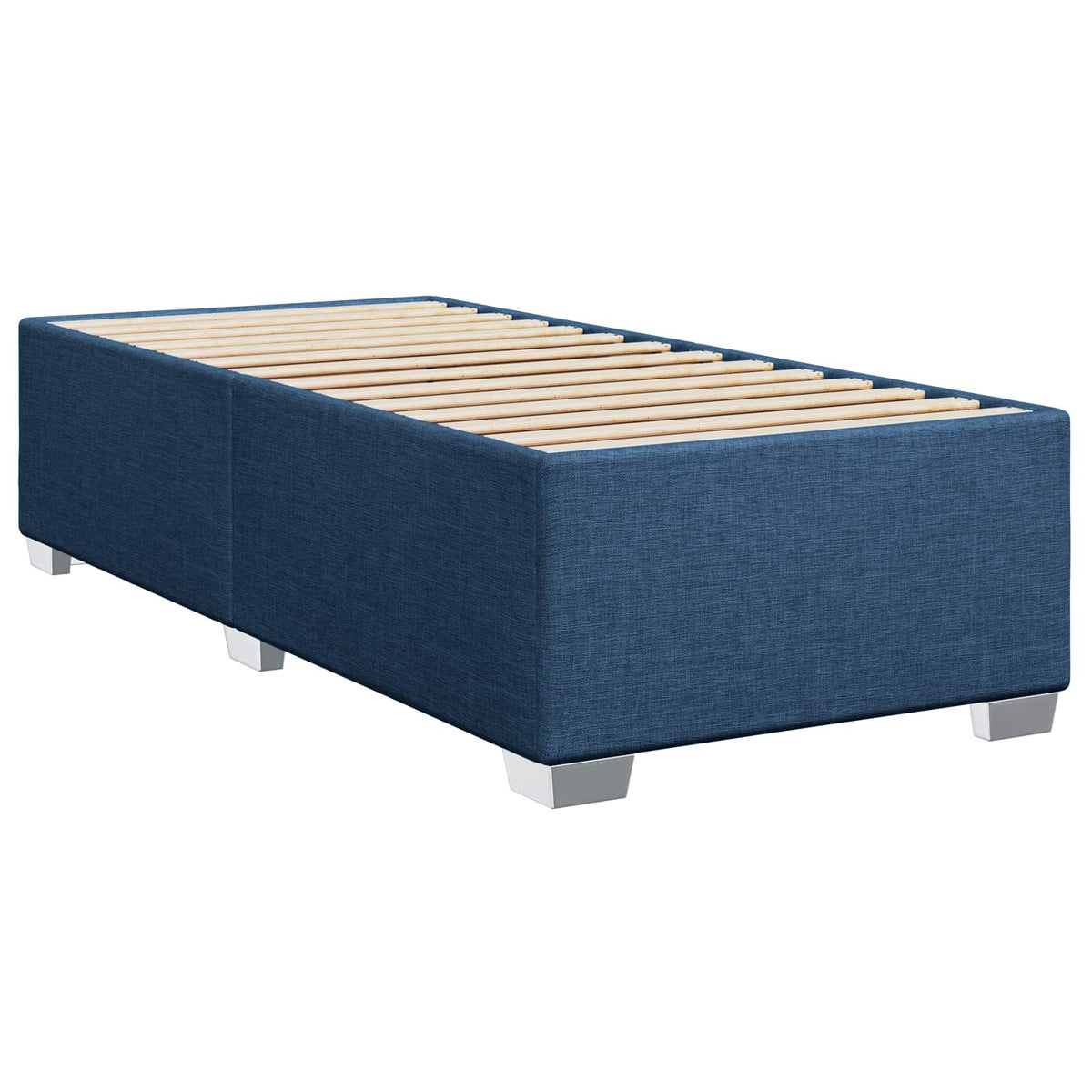 Boxspring ágy matraccal fejtámlával Kék 90 x 190 cm Szövet 5