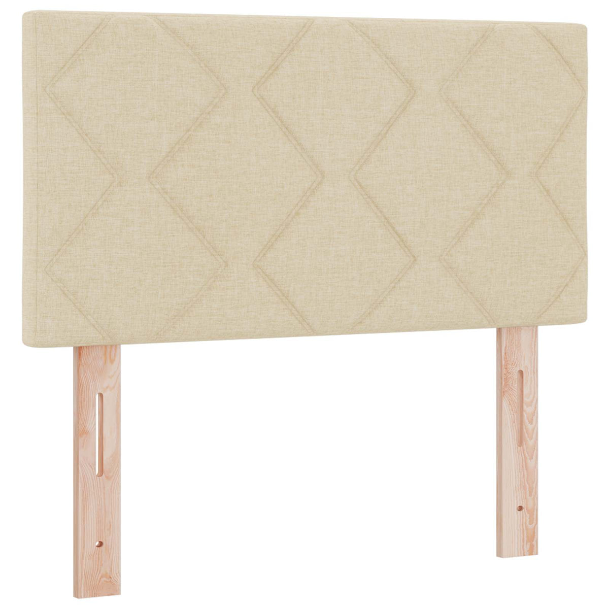 Boxspring ágy matraccal Krémszínű 90 x 190 cm Szövet 4