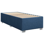 Boxspring ágy matraccal fejtámlával Kék 90 x 200 cm Szövet 5
