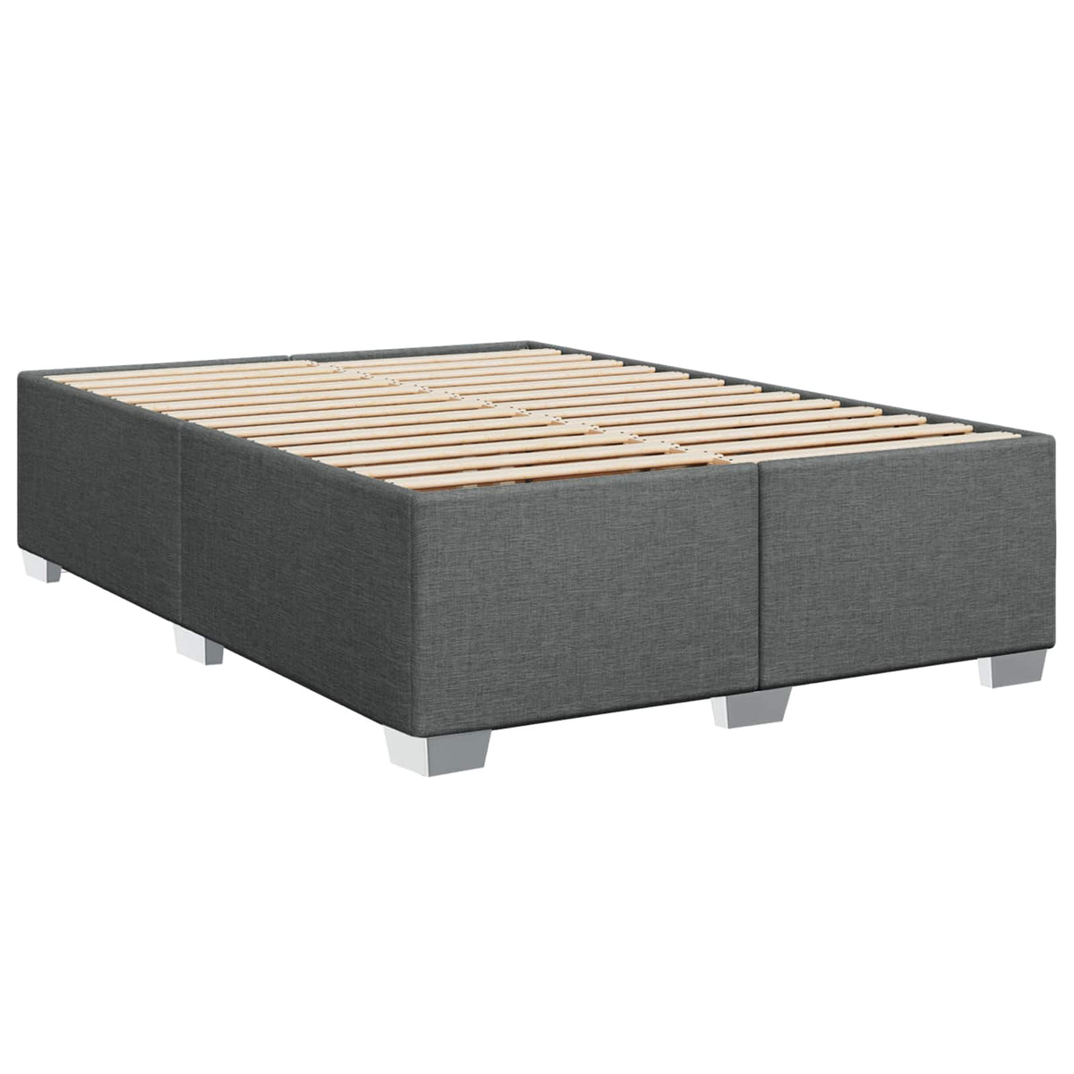 Boxspring ágy matraccal Sötétszürke 140 x 190 cm Szövet 5