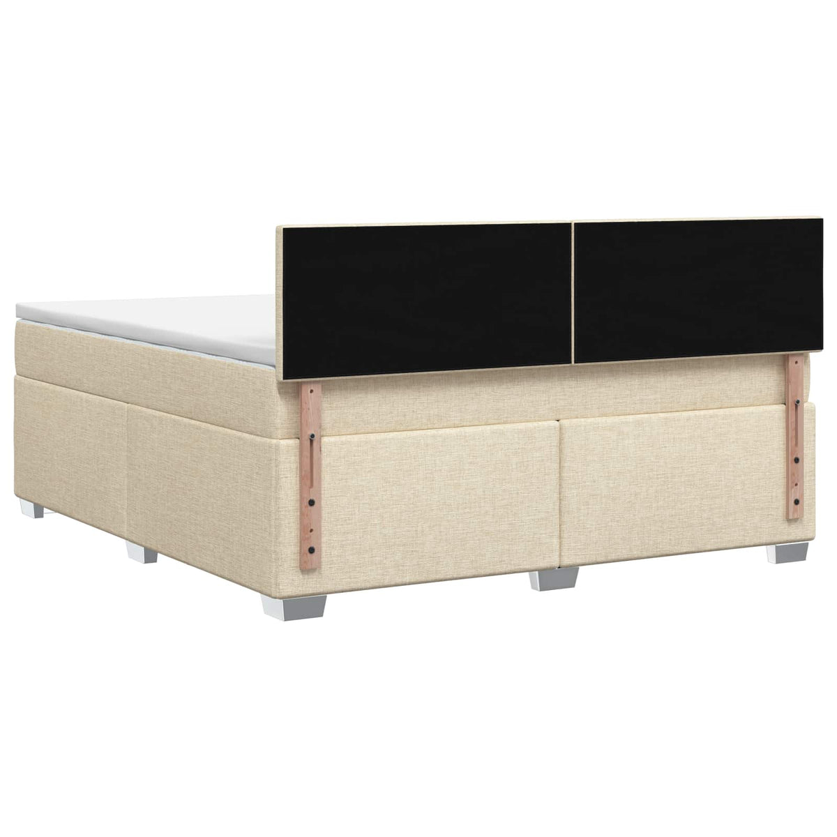 Boxspring ágy matraccal Krémszínű 140 x 200 cm Szövet 8