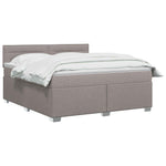 Boxspring ágy matraccal Tópszínű 160 x 200 cm Szövet 3