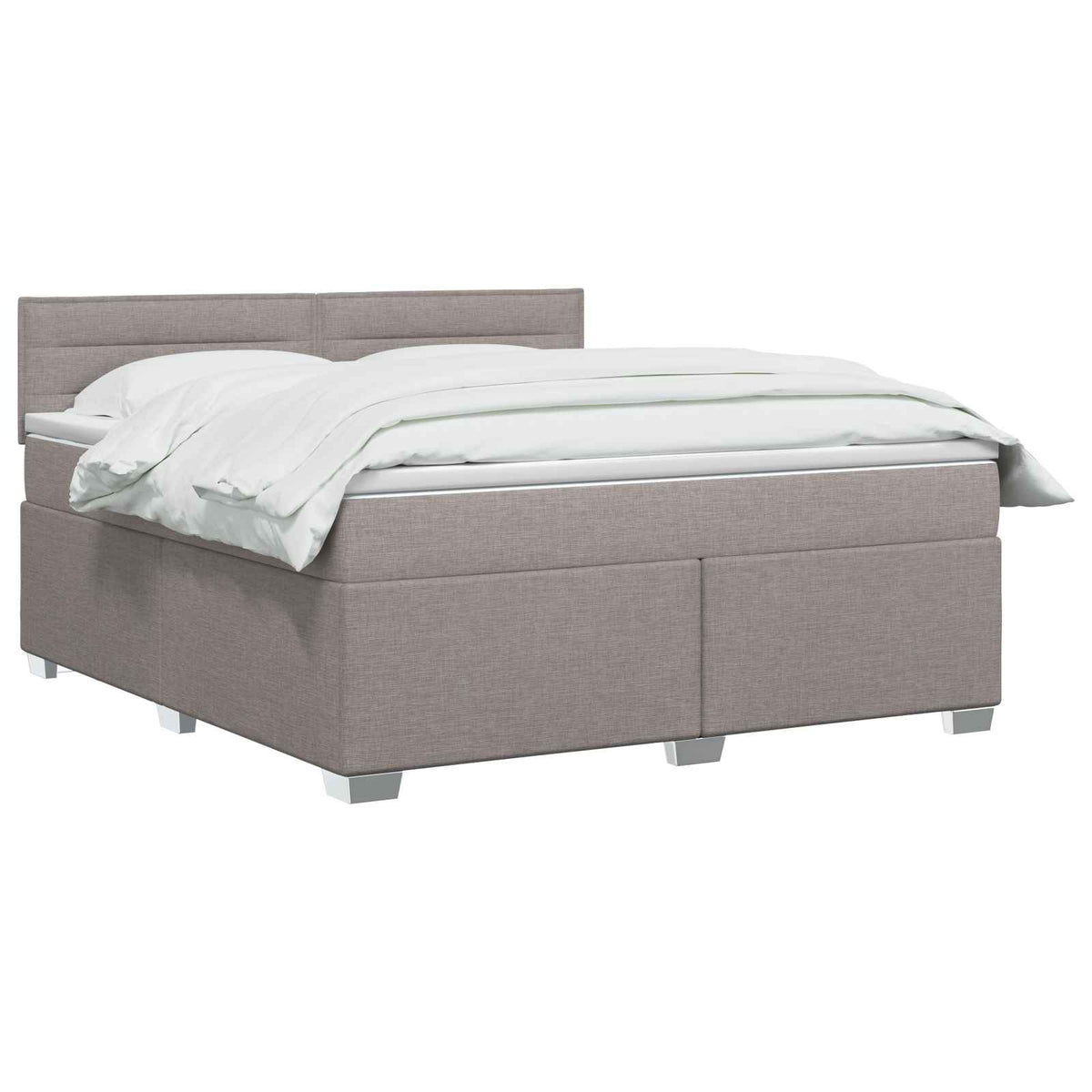Boxspring ágy matraccal Tópszínű 160 x 200 cm Szövet 3