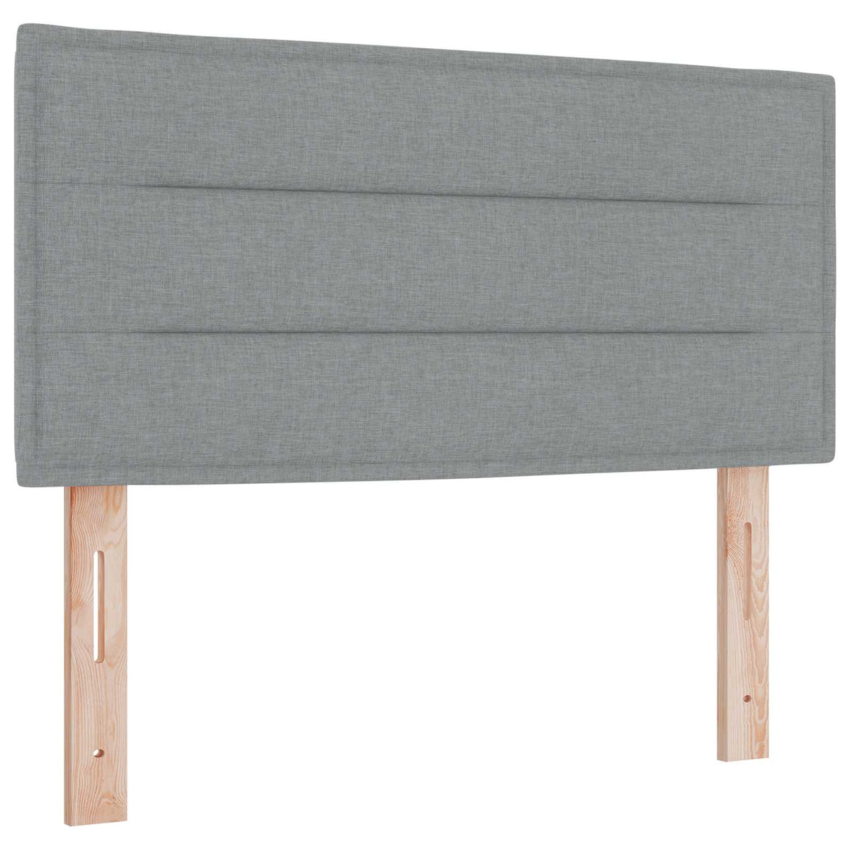 Boxspring ágy matraccal Világosszürke 100 x 200 cm Szövet 4