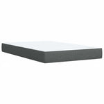 Boxspring ágy matraccal Sötétszürke 120 x 190 cm Szövet 6