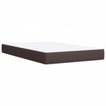 Boxspring ágy matraccal Sötét Barna 120 x 190 cm Szövet 6