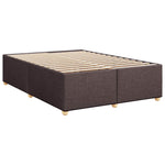 Boxspring ágy matraccal Sötét Barna 160 x 200 cm Szövet 5