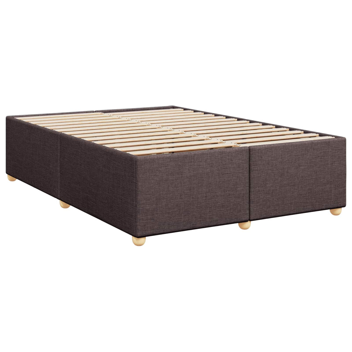 Boxspring ágy matraccal Sötét Barna 160 x 200 cm Szövet 5
