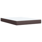 Boxspring ágy matraccal Sötét Barna 160 x 200 cm Szövet 6
