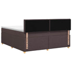 Boxspring ágy matraccal Sötét Barna 160 x 200 cm Szövet 8