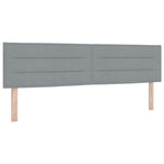 Boxspring ágy matraccal Világosszürke 180 x 200 cm Szövet 4