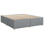 Boxspring ágy matraccal Világosszürke 180 x 200 cm Szövet 5