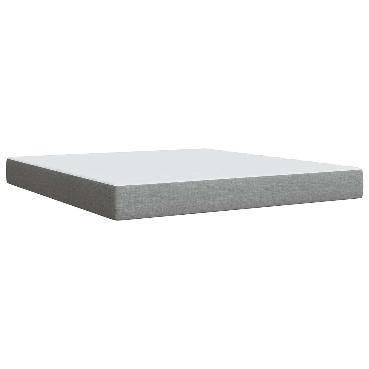 Boxspring ágy matraccal Világosszürke 180 x 200 cm Szövet 6