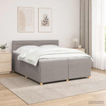 Boxspring ágy matraccal Tópszínű 200 x 200 cm Szövet