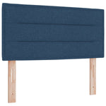 Boxspring ágy matraccal fejtámlával Kék 90 x 200 cm Szövet 4