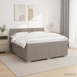 Boxspring ágy matraccal Tópszínű 160 x 200 cm Szövet