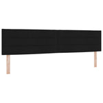 Boxspring ágy matraccal fejtámlával Fekete 200 x 200 cm Szövet 4