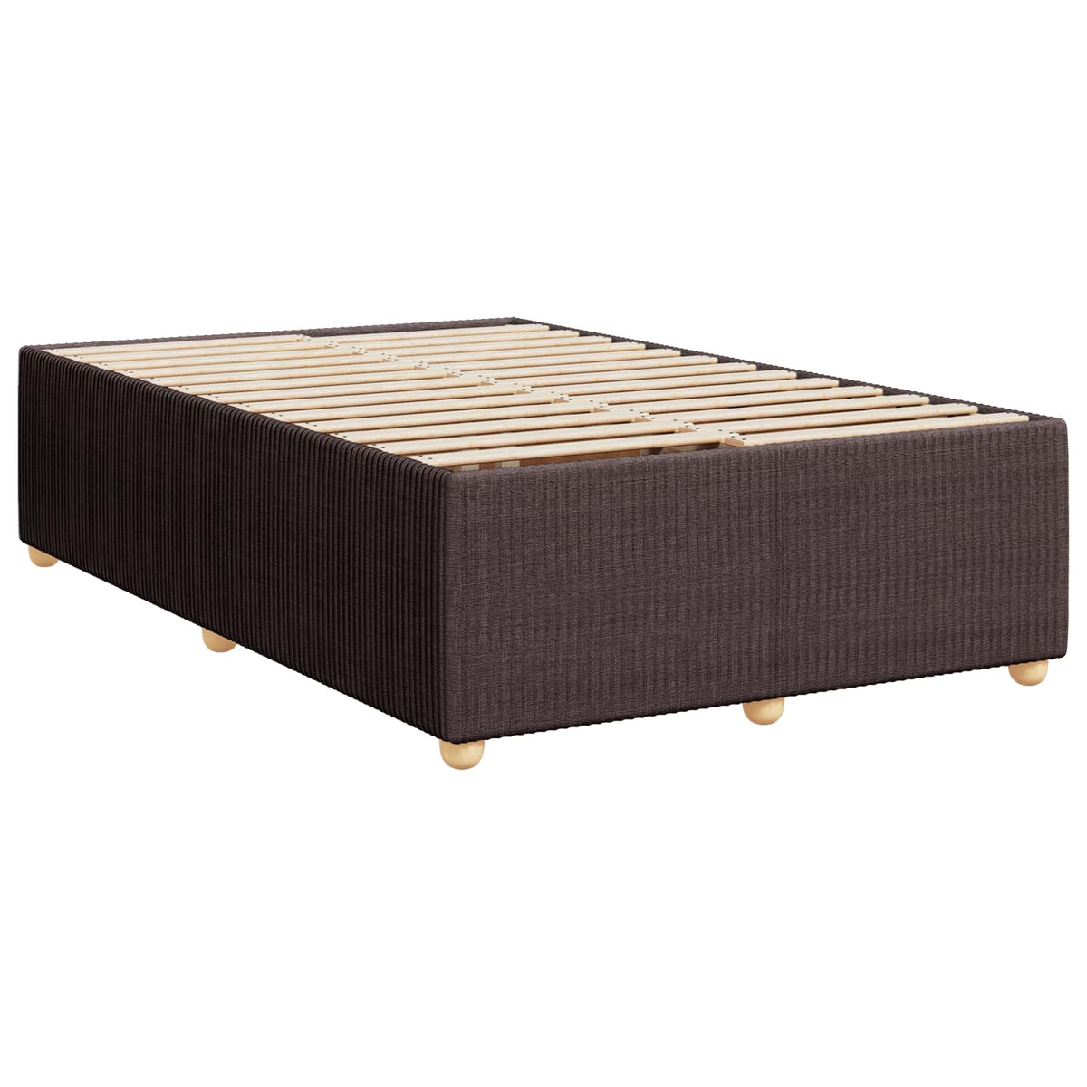 Boxspring ágy matraccal Sötét Barna 120 x 200 cm Szövet 5