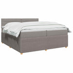 Boxspring ágy matraccal Tópszínű 200 x 200 cm Szövet 3