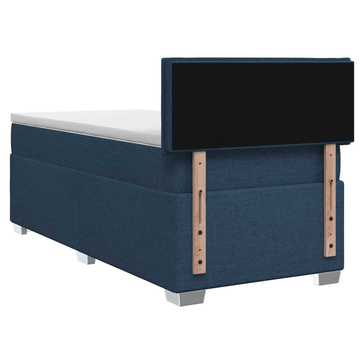 Boxspring ágy matraccal és LED-del Kék 90 x 190 cm Szövet 9