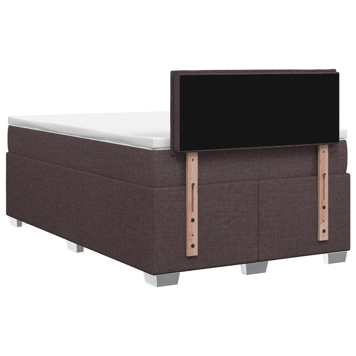 Boxspring ágy matraccal és LED-del Sötét Barna 120 x 190 cm 9