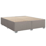 Boxspring ágy matraccal és LED-del Tópszínű 200 x 200 cm Szövet 6