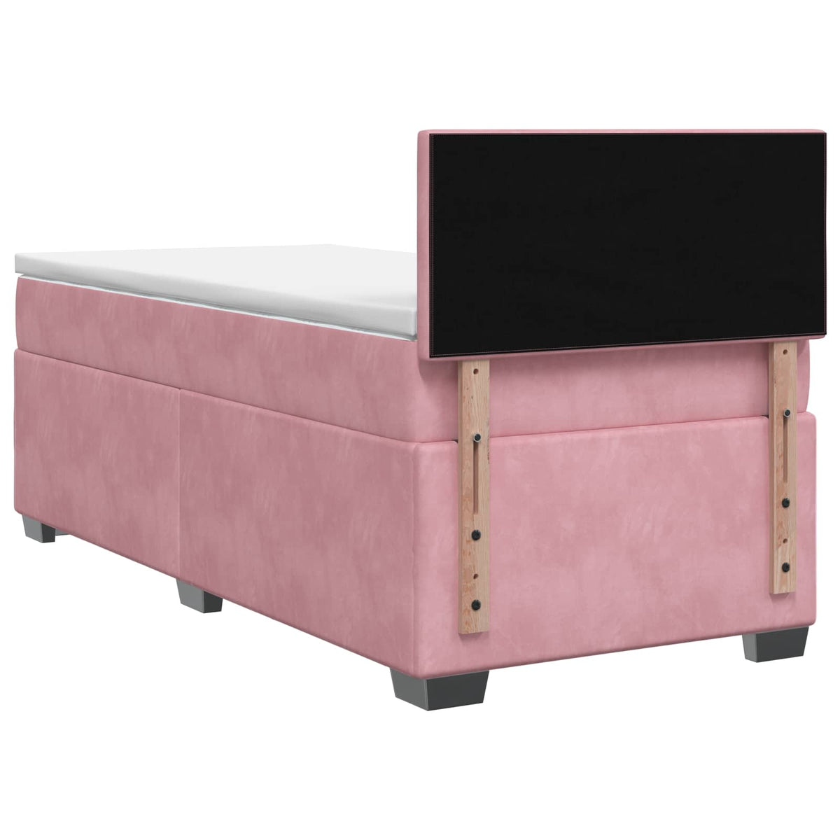 Boxspring ágy matraccal és LED-del Rózsaszín 90 x 200 cm 9